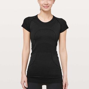 Black Lululemon Swiftly Tech Short Sleeve Crew